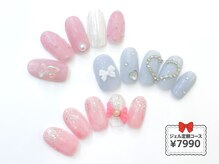 ネイルコレクション ピンク(Nail Collection Pink)/ジェル定額￥7990★リボン