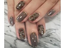 チェリー(Cherry)/【ヒョウ柄ネイル】