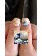 ザ コモン ネイル恵比寿(the common nail)/葛飾北斎ネイル