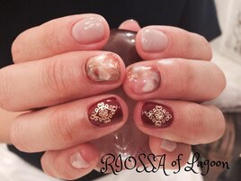 ボルドー＆シェル#アンティーク