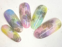 たらしこみブラックフラワー