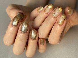 くすみカラー　ニュアンスネイル