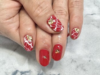 クォーターリゾートネイル(QUARTER RESORT nail)/バレンタインネイル☆