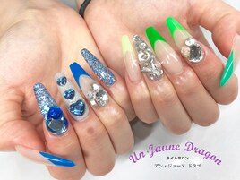 【ロングネイル】カラフルネイル