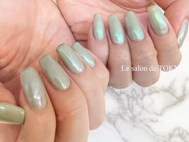 大人気☆パウダーネイル/緑♪