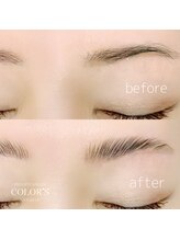 カラーズ ネイル アンド アイ(COLOR'S NAIL&EYE)/アイブロウラミネート　waxなし