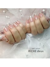 リッシュ ドゥ(RICHE deux)/スキンカラー×ガラスフレンチ