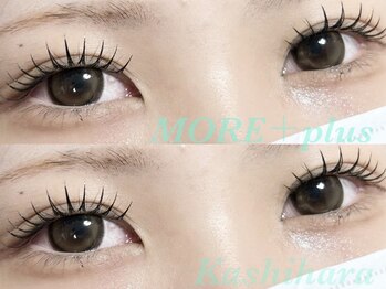 モアプラス 橿原店(MORE+plus)の写真/自まつげを最大限活かし自然に盛れる◎ナチュラルでも印象的な目元に♪大人気の韓国風束感まつげOK!