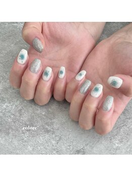 コロレ(colore')/ブルーチーク×ミラーリボン