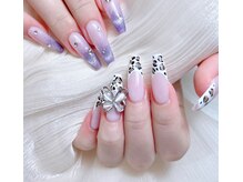 Mネイル/ヒョウ柄ネイル