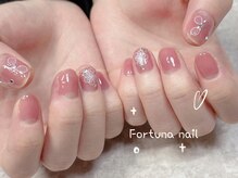 フォルトゥーナ 神田(Fortuna)/シンプルフラワーネイル