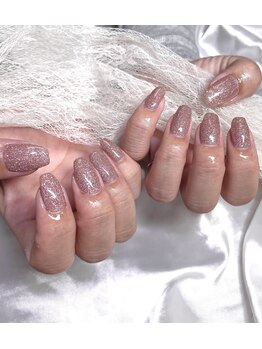 エイミーユア(Eimmy Yua)/フラッシュピンク ネイル