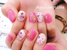 【押し花ネイル】