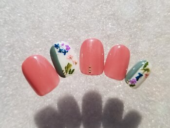 ネイルフロンティア 吉祥寺(NAIL FRONTIER)/バイカラーフラワー5480円~