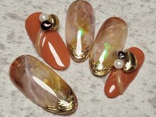 ネイリックス アヴェニール(NAILX avenir)/オレンジべっこうニュアンス