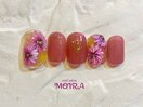 【秋桜ネイル】