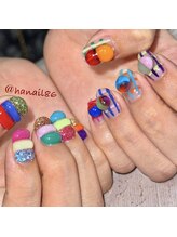 エムネイル(Ｍ)/haruka nail × ぽこぽこネイル