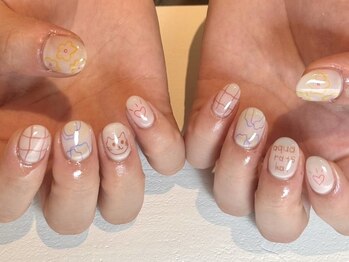 マルネイル 大宮店(MARU NAIL)の写真/定額ニュアンスデザインが得意なサロン！インクネイルや落書きデザインなど思い通りの指先に仕上げます◎