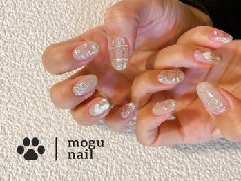 クリスマス /チェックネイル