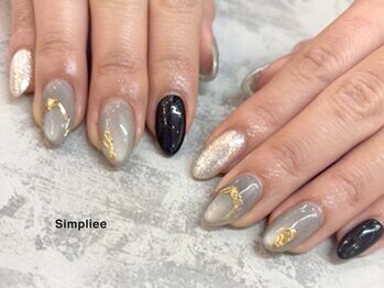 シンプリー ネイルアンドアイラッシュ 祖師谷大蔵店(Simpliee Nail&Eyelash)の写真/選べる低額で、シンプル派もこだわり派も夢中になるアートを爪先に☆