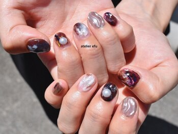 ネイルサロン アトリエ エフ(atelier efu)/【ミキ担当】ブラウン