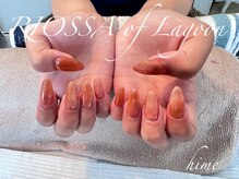 リオッサ オブ ラグーン(RIOSSA of Lagoon)/オレンジ×マグネットネイル