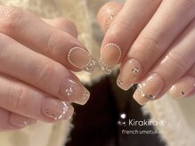 エマネイル プラスキハクヤ 肥後橋店(EmaNail+KIHAKUYA)の雰囲気（オフィスシンプルデザイン・お任せも大歓迎♪パーツが豊富◎）