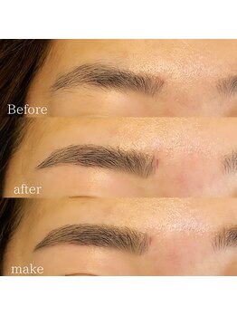 メリーロウ(meryllow)/ビフォーアフターからメイク後