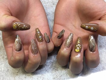 ラウンジ渋谷 本店(RounGe SHIBUYA)/【ジェルネイル】ブラウン