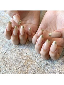 プライベートネイルサロン キャンバス(CANVAS)/ミラーフレンチ