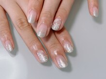 ネイル ファンシーファング(nail_fancy_fang)/雪の結晶ネイル