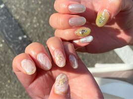 Hand.. 左右ちぐはぐnail