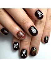 パダアット ヴァラネイル 天神南店(PADA at VALLANAIL)/マグネットネイル/黒ネイル