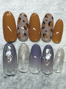 キャンアイドレッシー 博多店(Can I Dressy)の写真/リーズナブルにオシャレを♪ワンカラー¥3500/カラグラ¥3500/フレンチラメライン込¥4000♪写真は¥4000☆