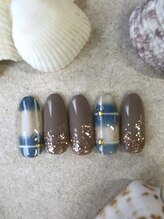 アネラ アイラッシュアンドネイル 六本木店(Anela Eyelash&nail)/☆チェック柄☆