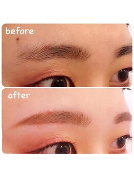 アイラッシュサロン ブラン ピオレ姫路店(Eyelash Salon Blanc)/美眉スタイリング★before&after