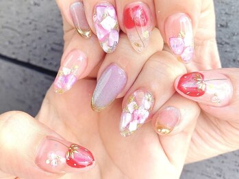ネイルマフィア 渋谷(NAIL MAFIA)/フルーツ×シェルクリアネイル
