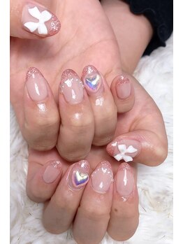 レディスペネイル ノマエ 名駅店(Redispe nail nomae)/ラメフレンチ☆