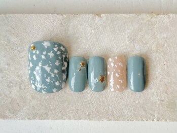 カラ ネイル 中津店(calla nail)/bule×pink