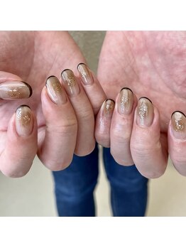 リファインネイル(refinenail)/ブラウンチークネイル