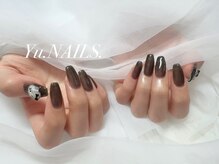 ユーネイルズ 恵比寿(Yu.NAILS.)/キティちゃん◎シアーブラック