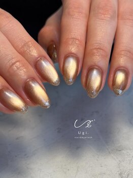 マグネット×ラメフレンチ