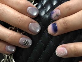 メンズネイル/クロムハーツ風