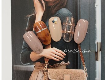 ネイルサロン アミティエ(Nail Salon Amitie)/大人可愛いべっ甲Nail*△..