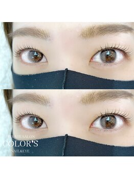 カラーズ ネイル アンド アイ(COLOR'S NAIL&EYE)/オーダーメイドまつ毛パーマ