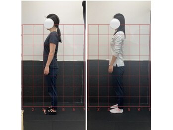 W2 馬車道/姿勢改善ビフォーアフター♪