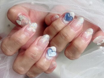 ジョアネイル(JOA Nail)/ハート/リボン/ラメグラ/パール