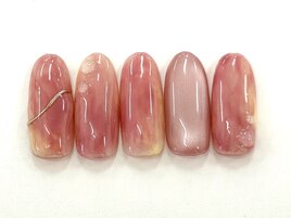 【稗田】ちゅるちゅる桃ネイル