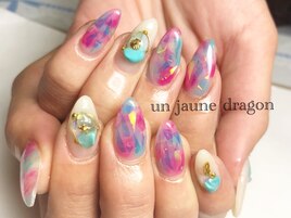 クリア☆夏ネイル