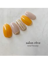 サロンリーベ(salon reve)/マスタードイエロー×ストライプ